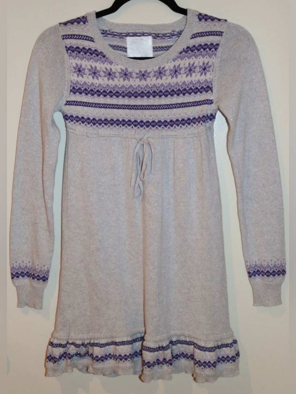 Girls Justice Sparkle Sweater Dress – Size 12